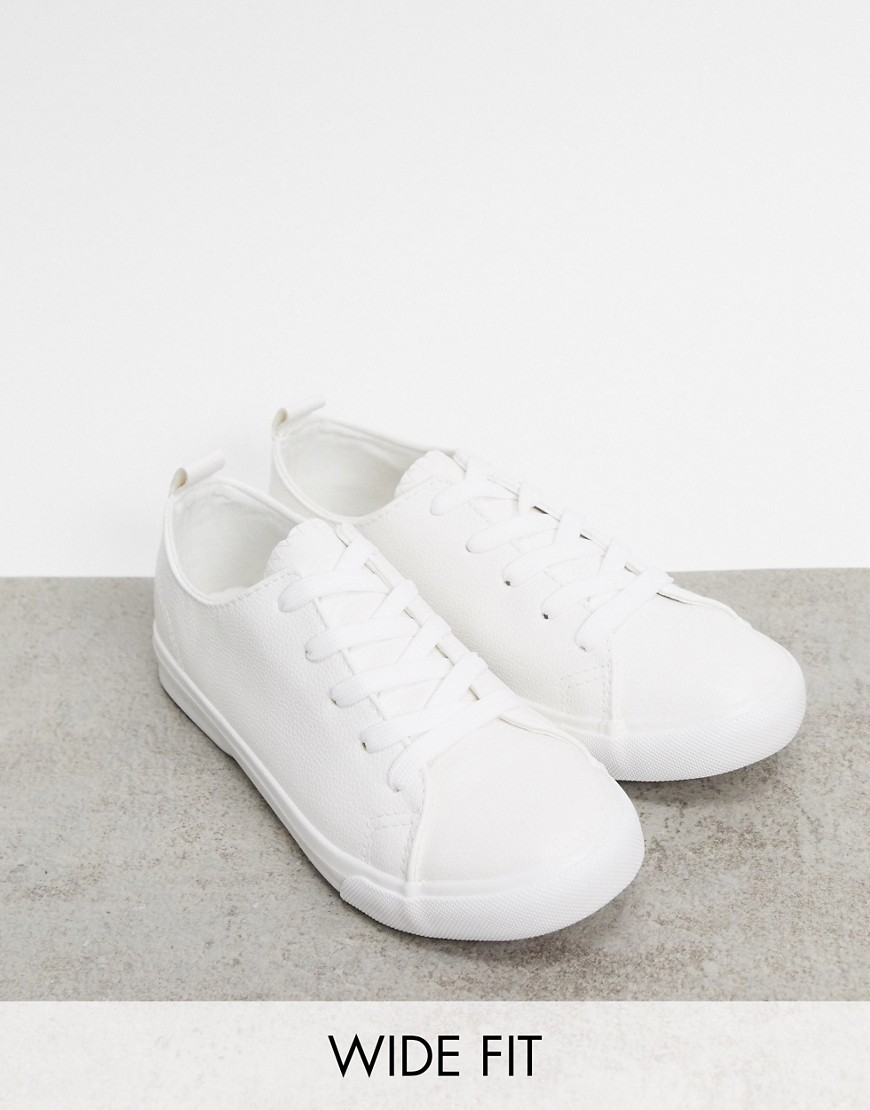New Look Wide Fit - Sneakers bianche-Bianco