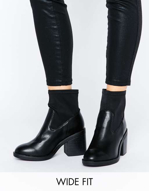wide width sock boots