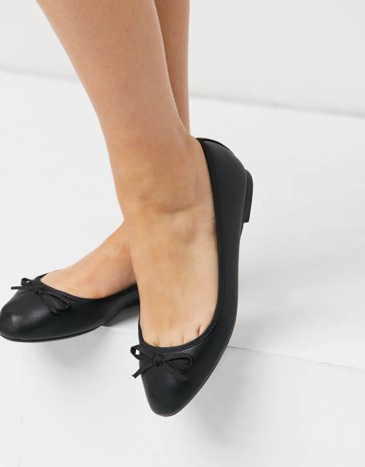 New Look Wide Fit - Sorte flade ballerinaer, 3 af 4