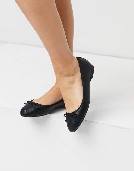 New Look Wide Fit - Sorte flade ballerinaer, 4 af 4