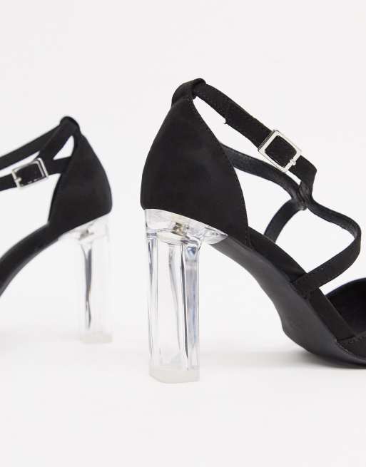 Perspex heels hot sale new look