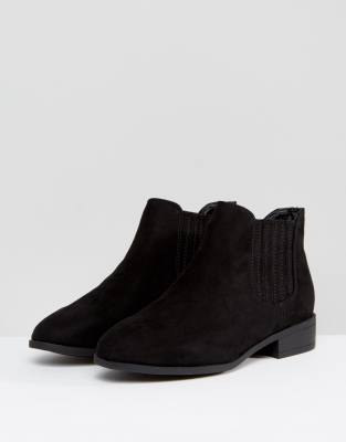 new look wide fit suedette ankle boot