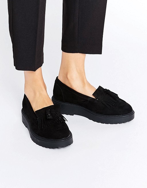 New Look Wide Fit Suedette Chunky Loafer Shoe | ASOS