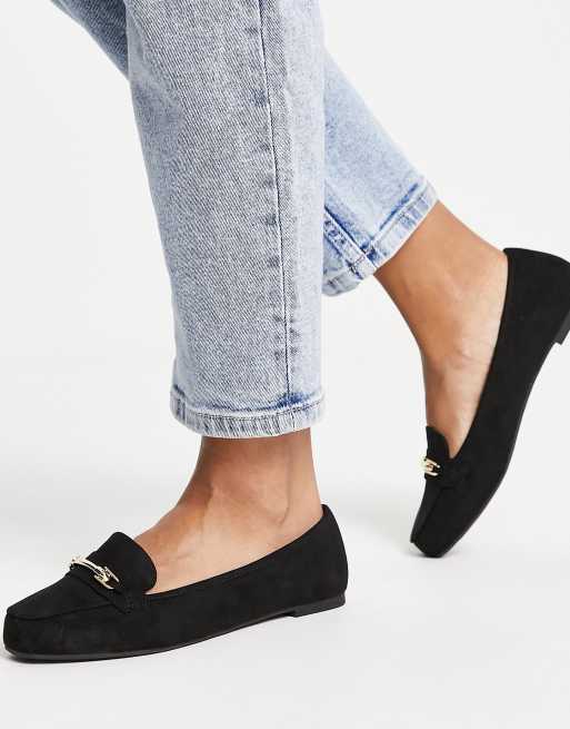 New look deals wide fit loafers