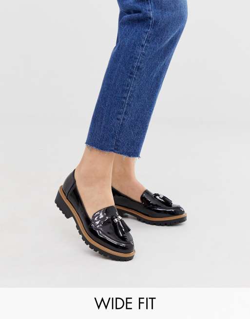 newlook chunky loafers