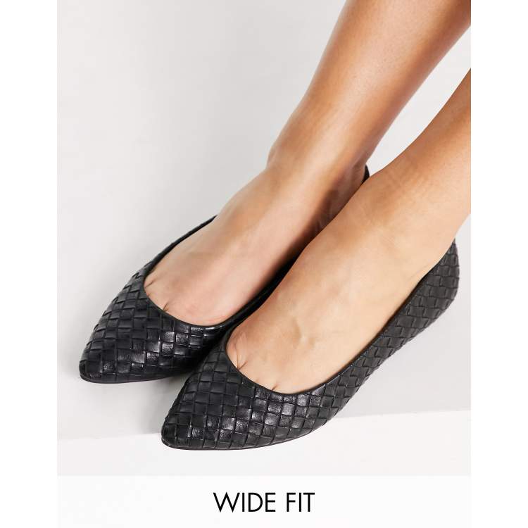 New look black store flat shoes