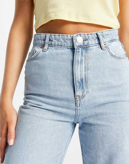 New Look wide leg dad jean in light blue, 3 of 4