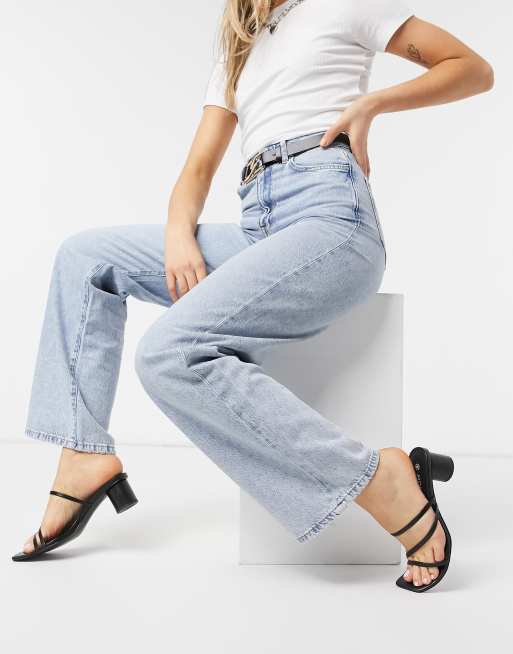 Blue Adalae Wide Leg Jeans