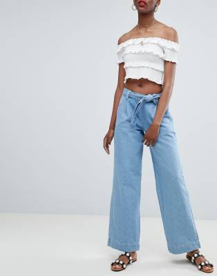 asos wide leg jeans