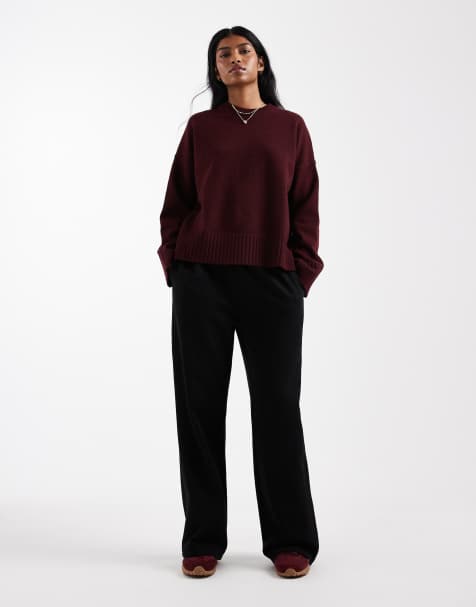 New Look wide leg jogger in black - view 1