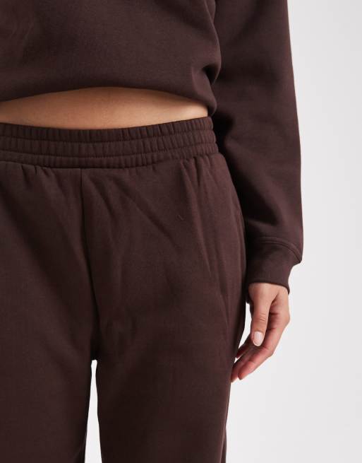 New Look wide leg jogger in brown, 3 of 5