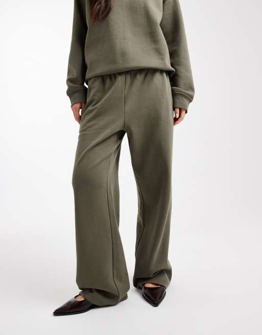 New Look wide leg jogger in khaki, 2 of 5