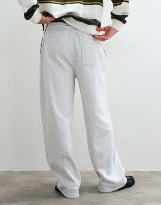 New Look wide leg jogger in light grey, 3 of 5