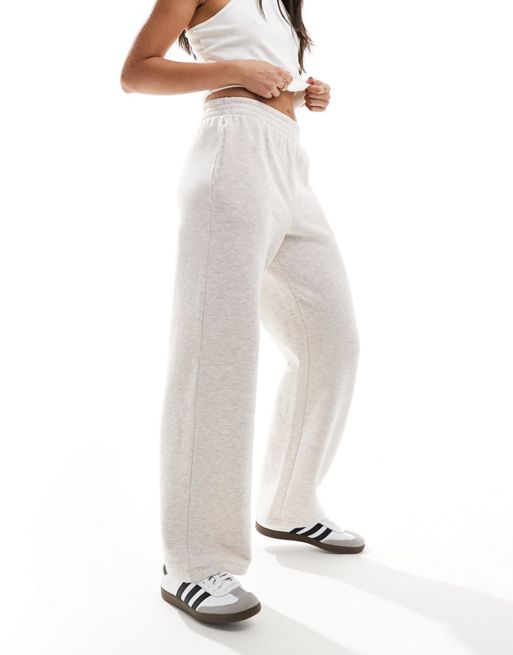 New Look wide leg jogger in oatmeal