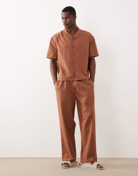 New Look wide leg pants in rust (part of a set) - view 1