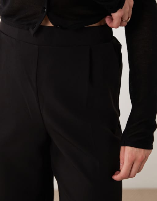 New Look wide leg pull on trouser in black, 5 of 5