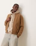 [New Look] New Look wool look bomber jacket in camel-Neutral S CAMEL