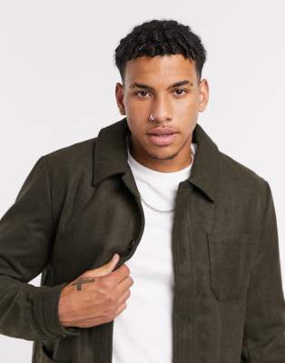 New Look workwear jacket in khaki 