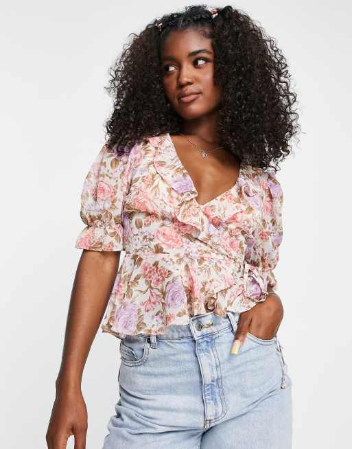 Asos store pink blouse