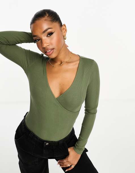 All Day Long Sleeve Bodysuit - Trek Green