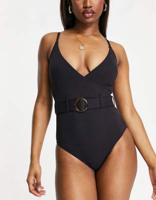 new look black swimsuit