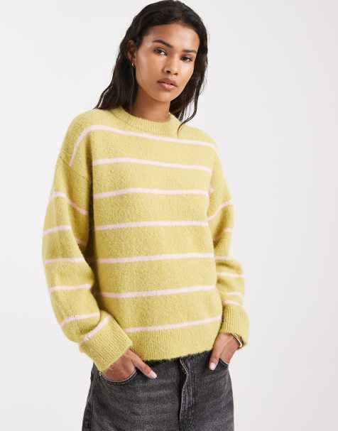 New Look – Zielony sweter w paski - view 1