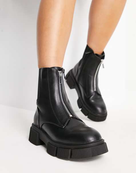 Womens chelsea boots outlet with zip