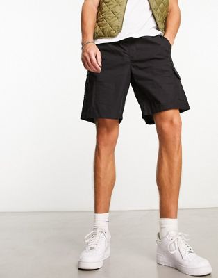 New Look zip pocket shorts in black - ASOS Price Checker