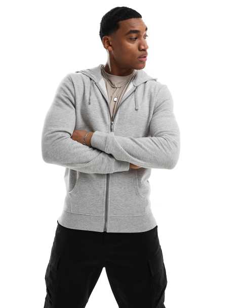 Cheap grey cheap zip up hoodie