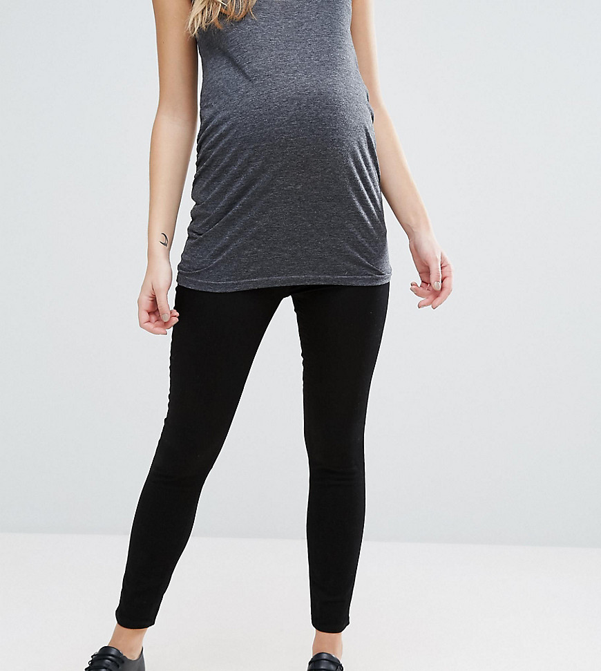 New Look Zwangerschapskleidng skinnyu legging onder de buik-Zwart