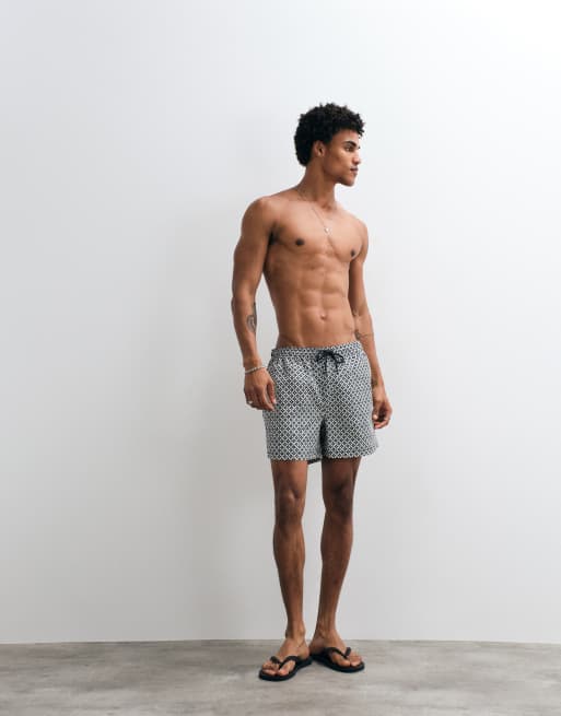 New Look - Zwemshort met bandanaprint in blauw, 2 van 7