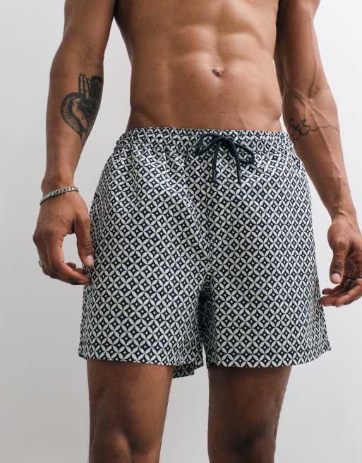 New Look - Zwemshort met bandanaprint in blauw, 3 van 7