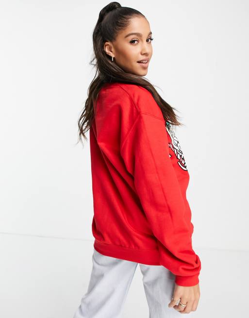 New Love Club christmas cats graphic sweatshirt | ASOS