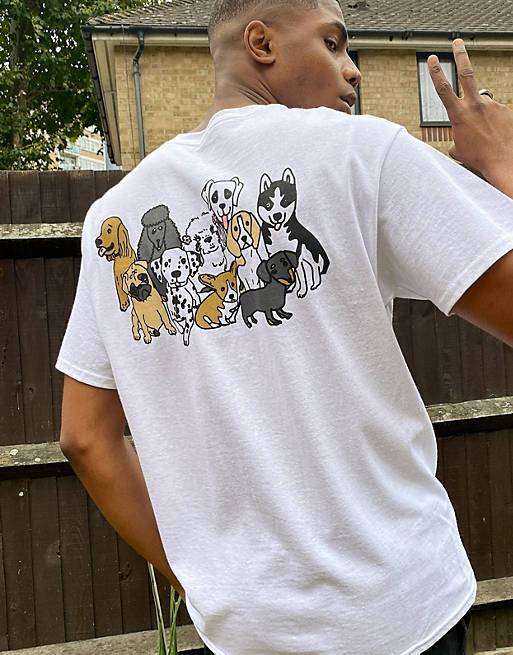 Dog-print T-shirt Farfetch Kleidung Tops & Shirts Shirts 
