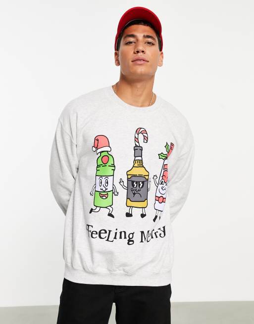 New Love Club – Jul – Sweatshirt med Feeling Merry-tryck