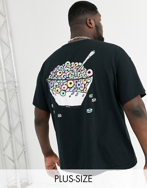 New Love Club Plus cereal back print t-shirt