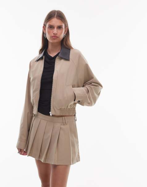 NIA Fennel pleated skort in khaki - view 1