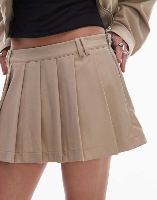 NIA Fennel pleated skort in khaki, 4 of 5