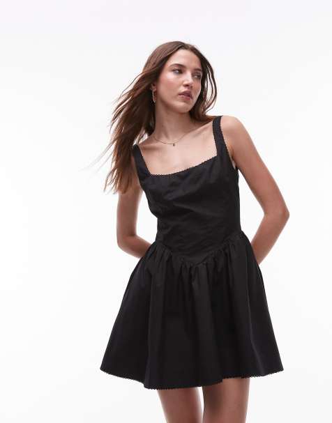 Nia kennedy corset mini dress in black