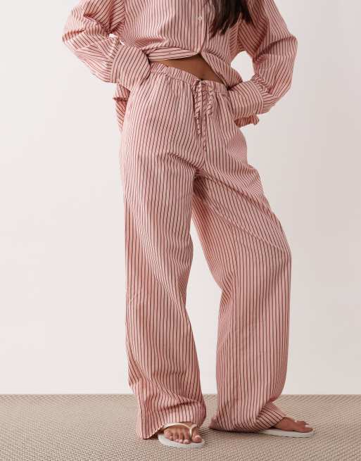 NIA Khonny co-ord wide leg trouser in red stripe, 2 of 5