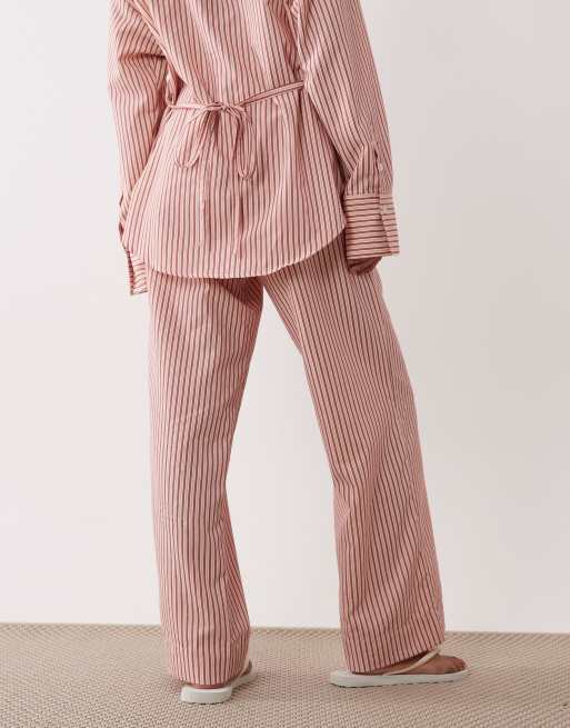 NIA Khonny co-ord wide leg trouser in red stripe, 3 of 5