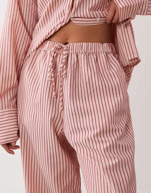 NIA Khonny co-ord wide leg trouser in red stripe, 5 of 5