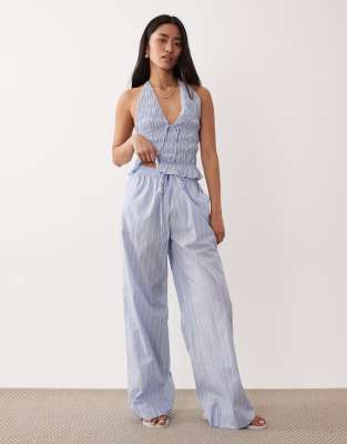 Nia Khonny Wide Leg Pants In Blue