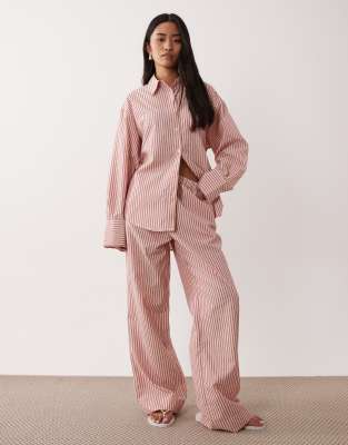 Nia Khonny Wide Leg Pants In Red