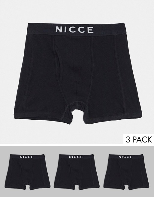 Nicce 3 Pack trunks in black