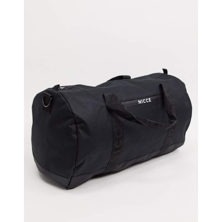 Nicce Andi barrel bag with small logo in black