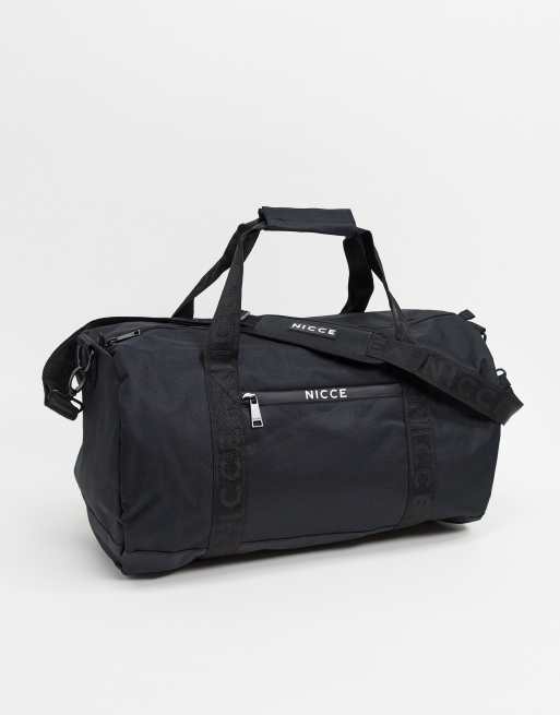 Nicce barrel carryall bag in black | ASOS
