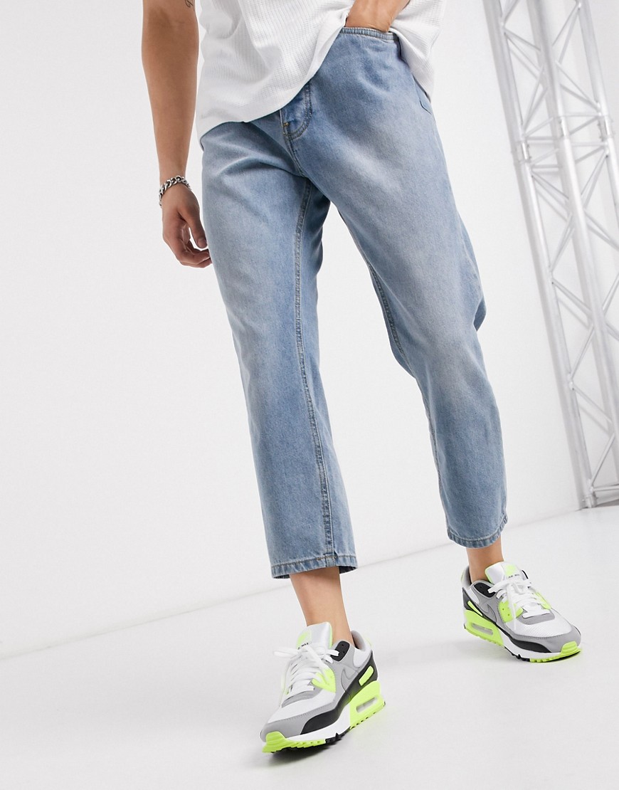 Nicce – Blå jeans med avsmalnande ben