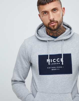 nicce box logo hoodie