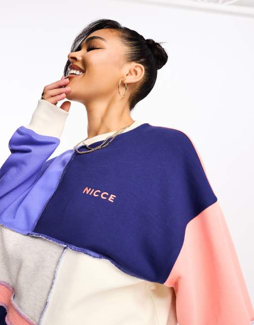 Nicce colour block online hoodie